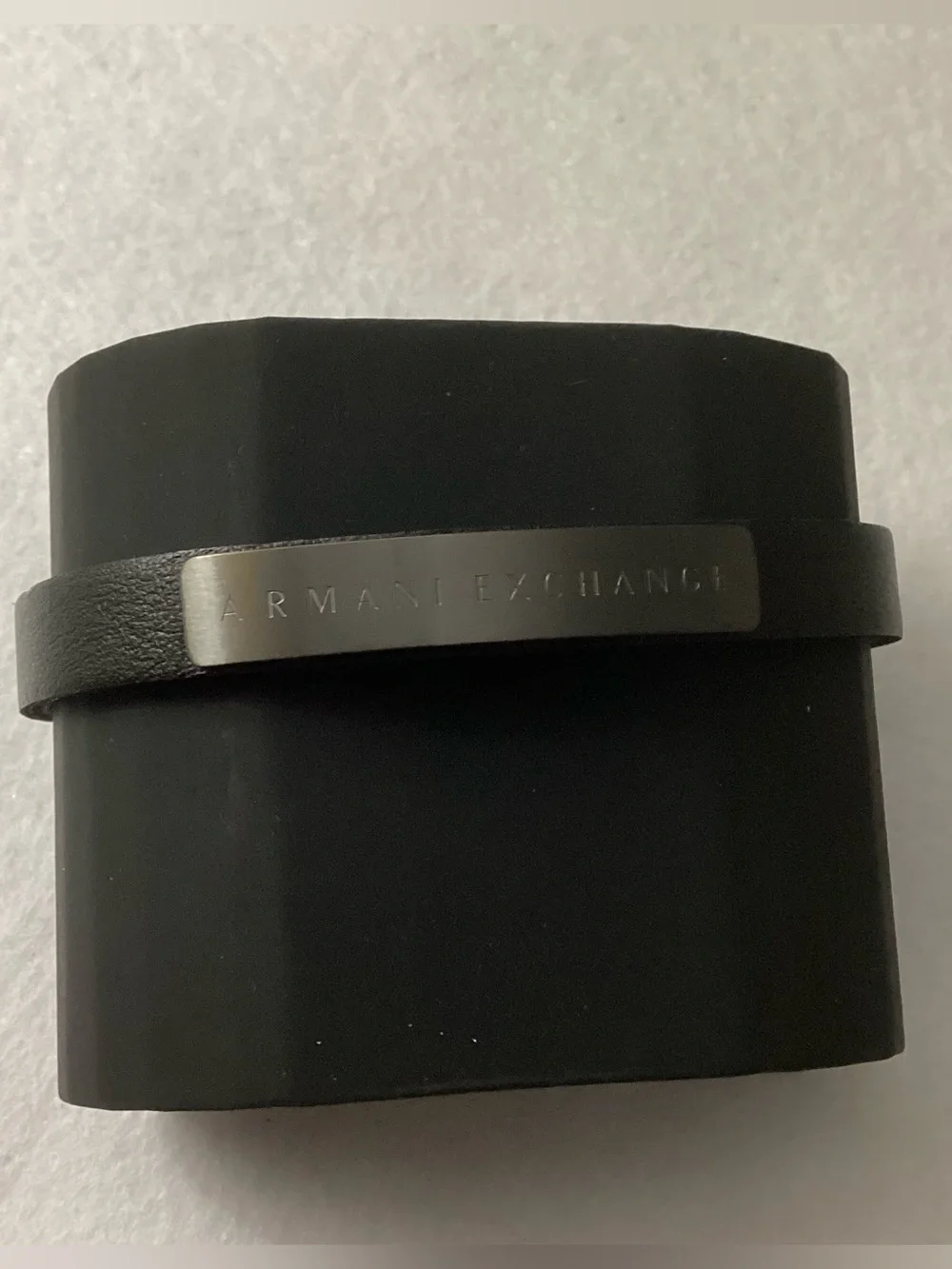 A/X Armani Exchange Black Stainless Steel Bracelet Watch Gift Set 46mm